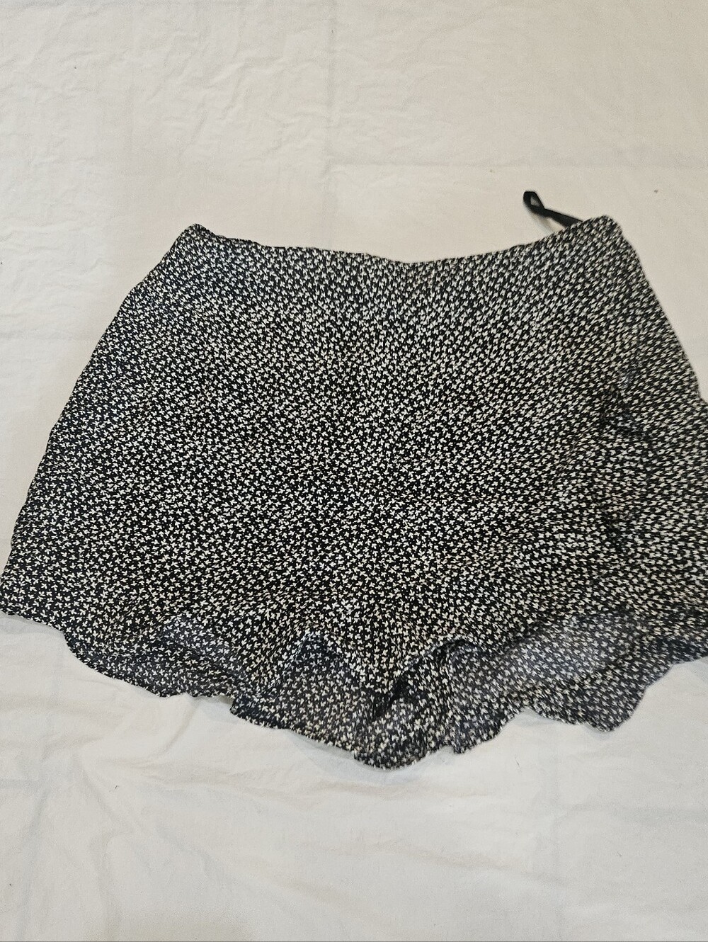 American Threads Floral Ruffle Mini Skort Size M Fits S